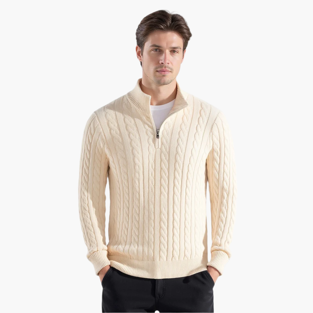 Giuseppe™ | Luxury Knit Pullover with Zipper – Feel the Luxury in Every Detail!